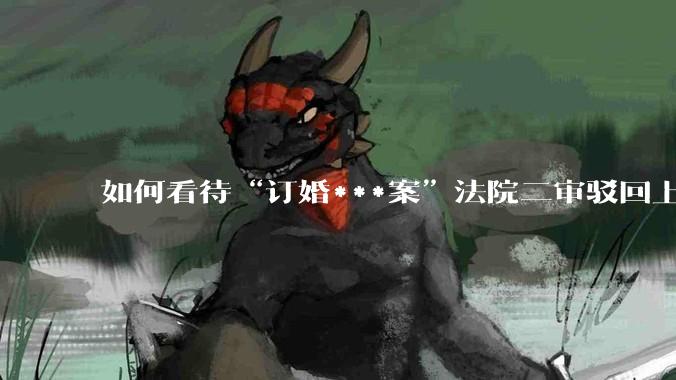 如何看待“订婚***案”法院二审驳回上诉？